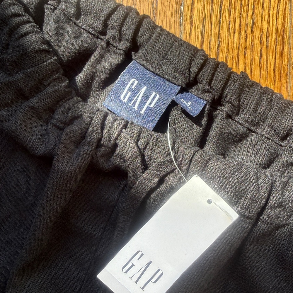BNWT GAP LINEN BLEND CARGO SKIRT BLACK SMALL - Picture 6 of 6